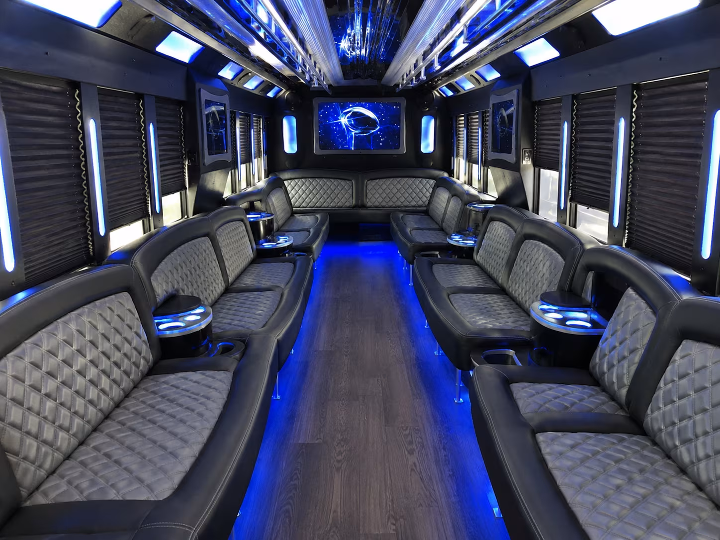 28 Passenger Party Bus Inside