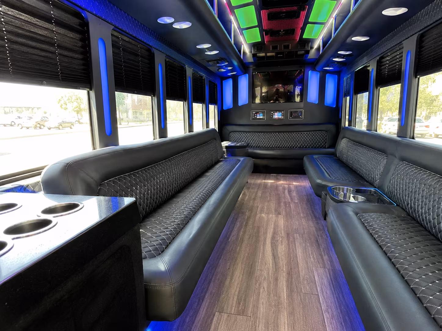 28 Passenger Party Bus Interior
