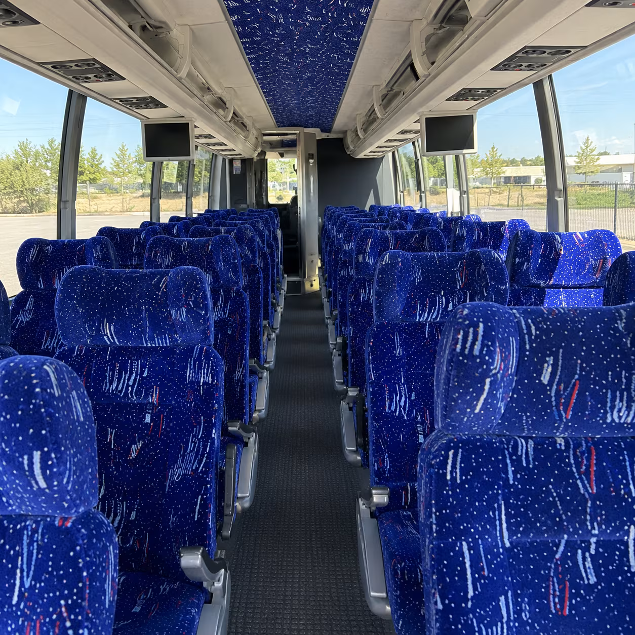 40-56 Passenger Charter Bus Interior