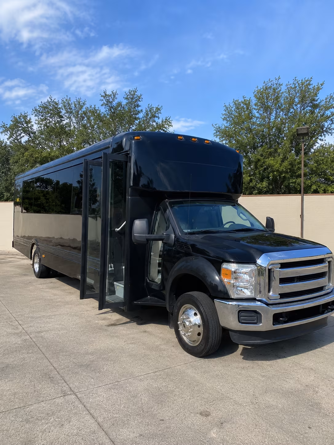 Passenger seating aboard a party bus rental serving Fremont