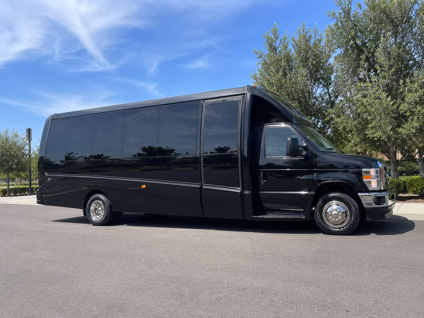 Fremont Corporate Transportation party bus exterior