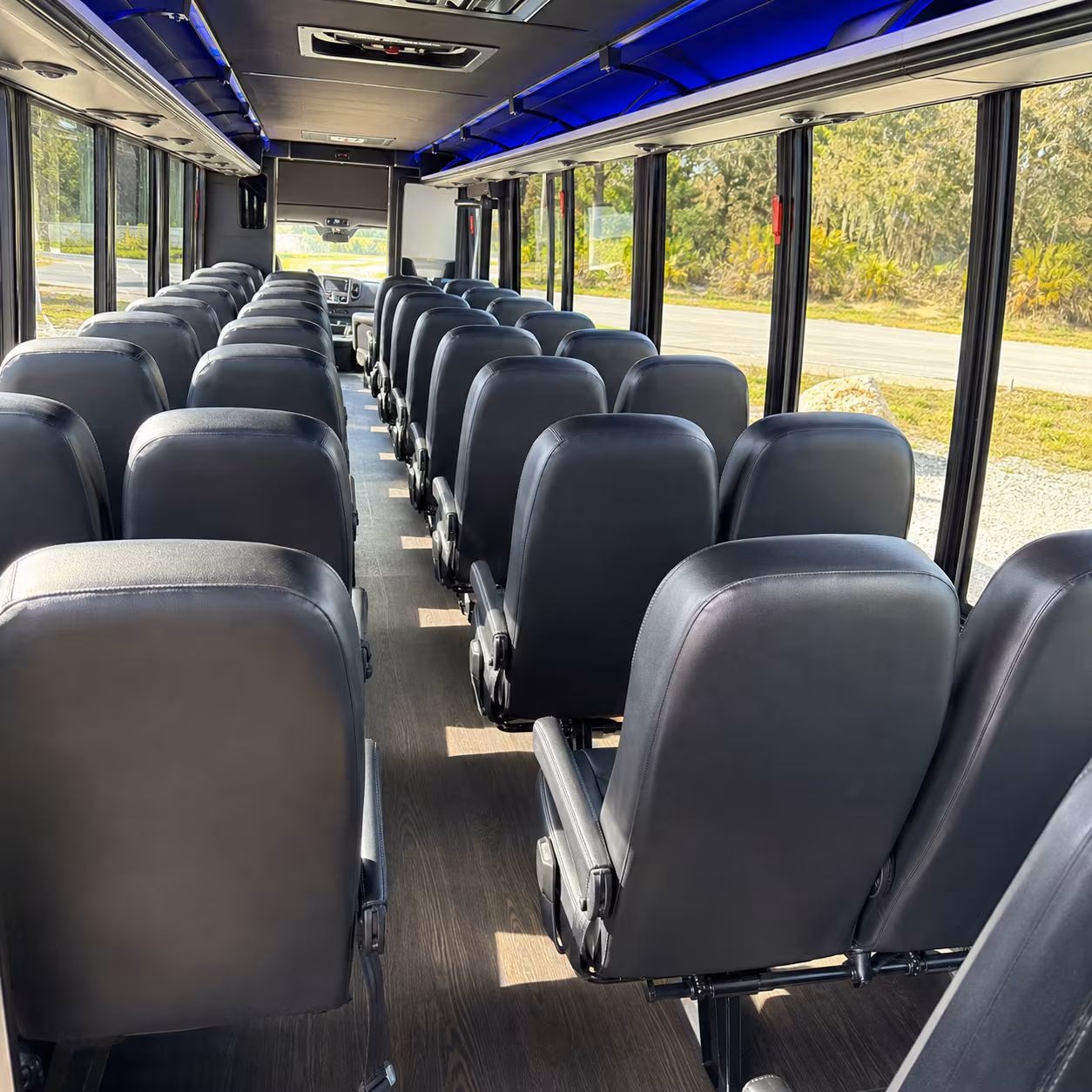Fremont Corporate Transportation party bus interior