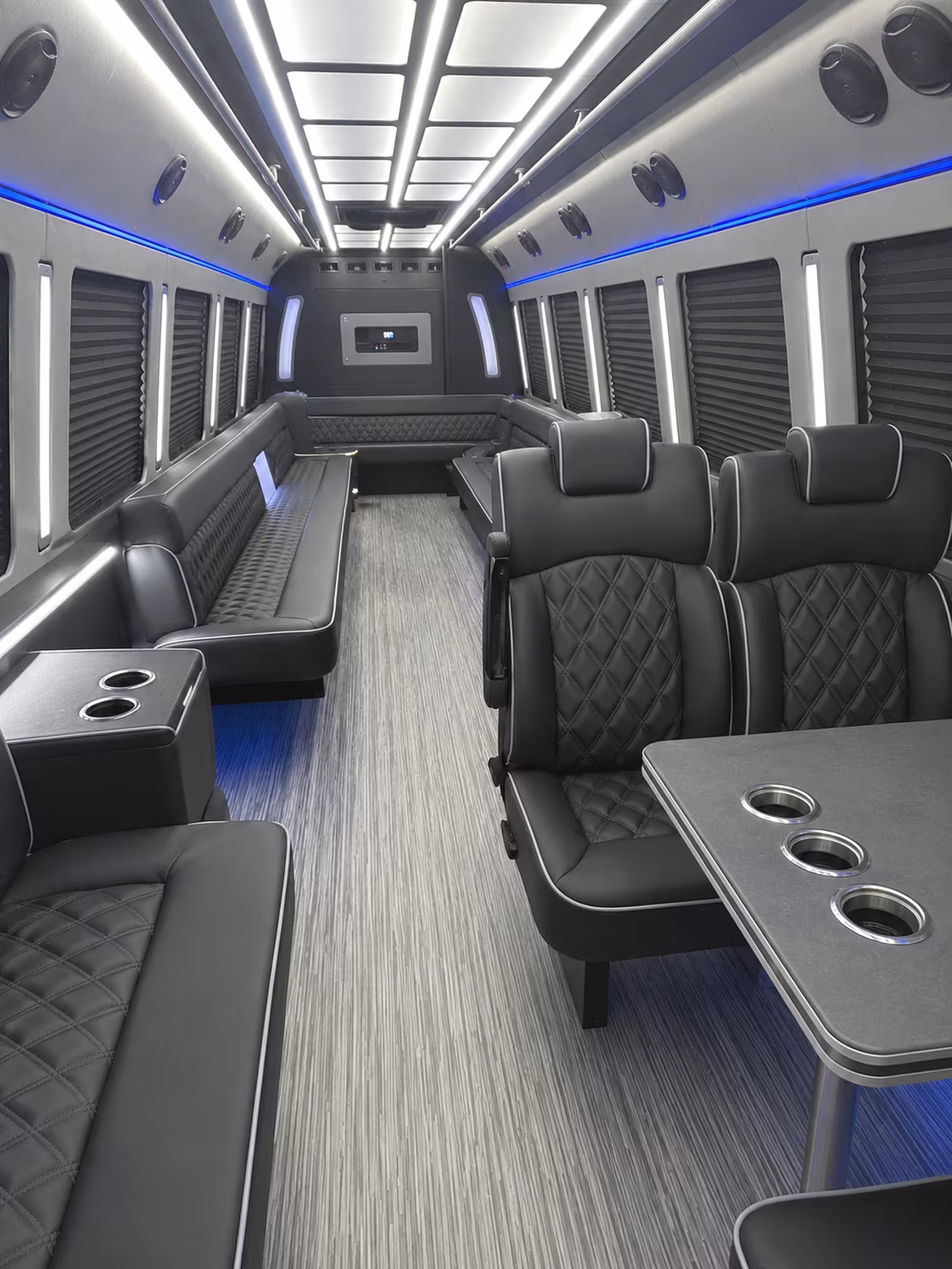 Fremont Prom & Homecoming Transportation party bus interior