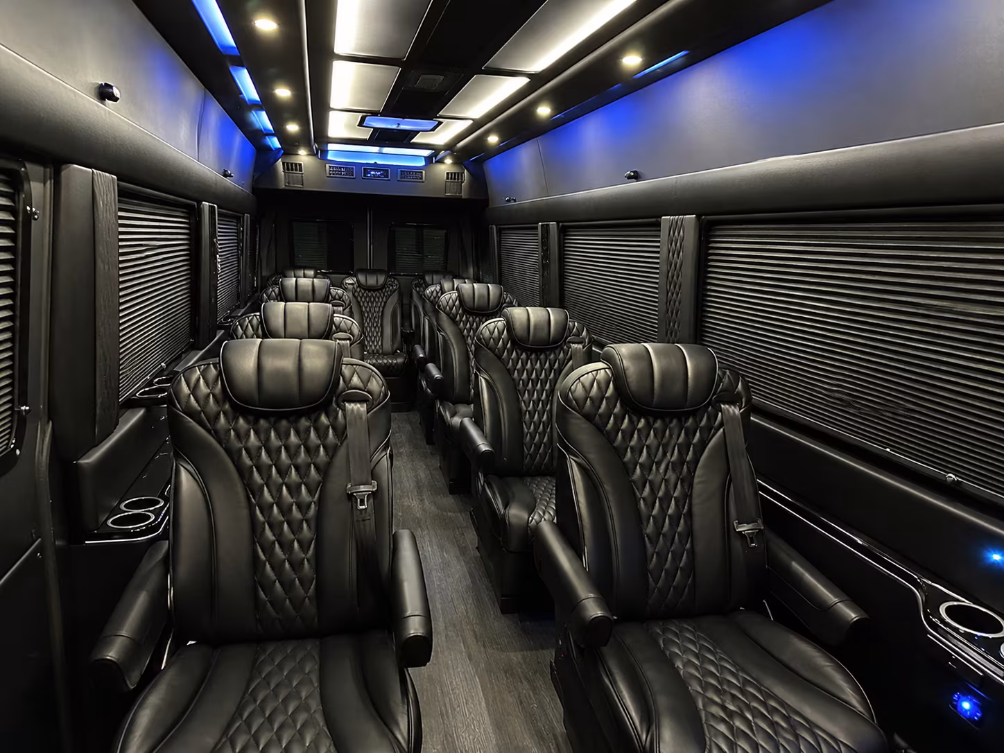 Fremont School Event Transportation party bus exterior