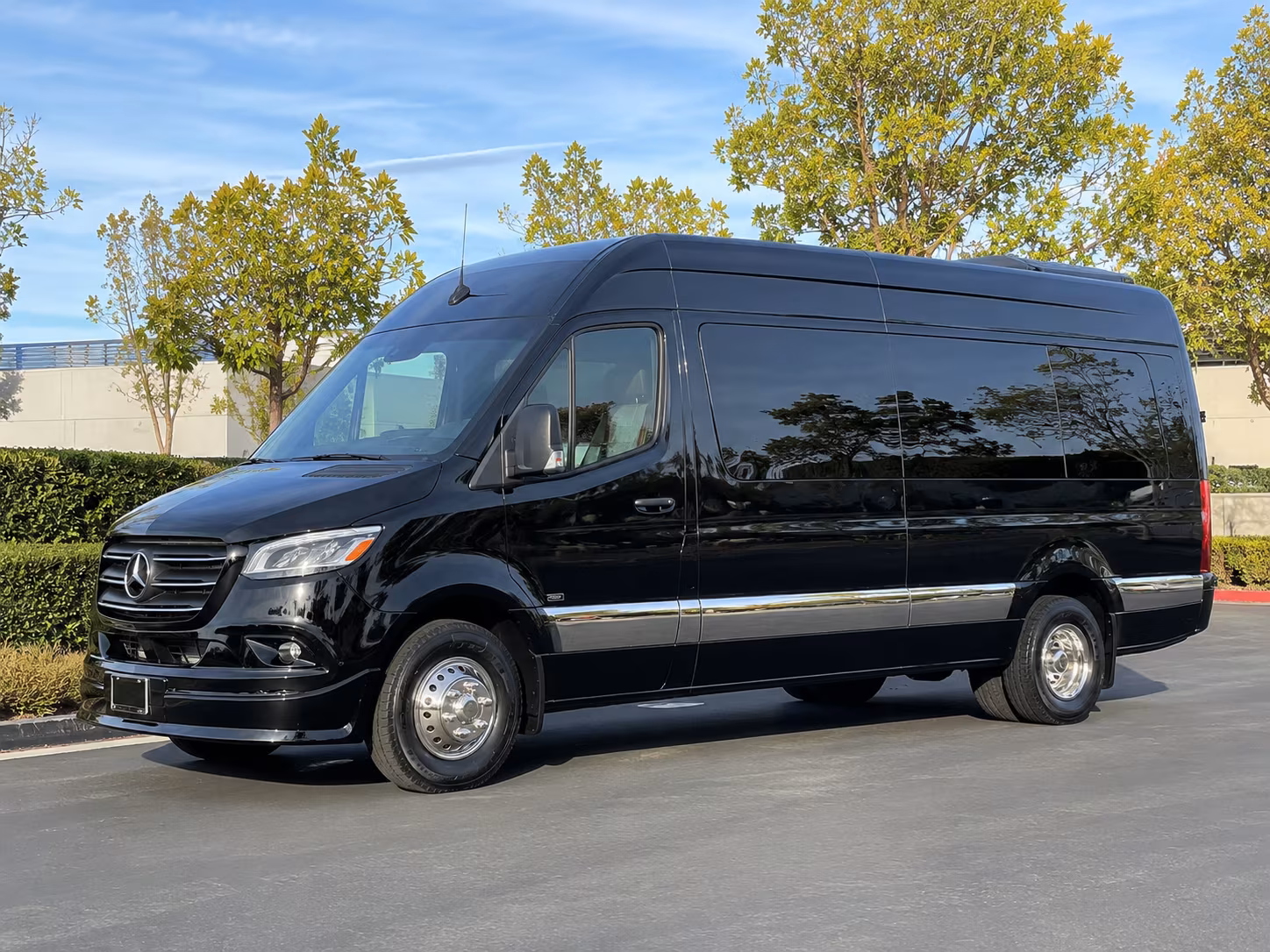 Fremont School Event Transportation party bus exterior