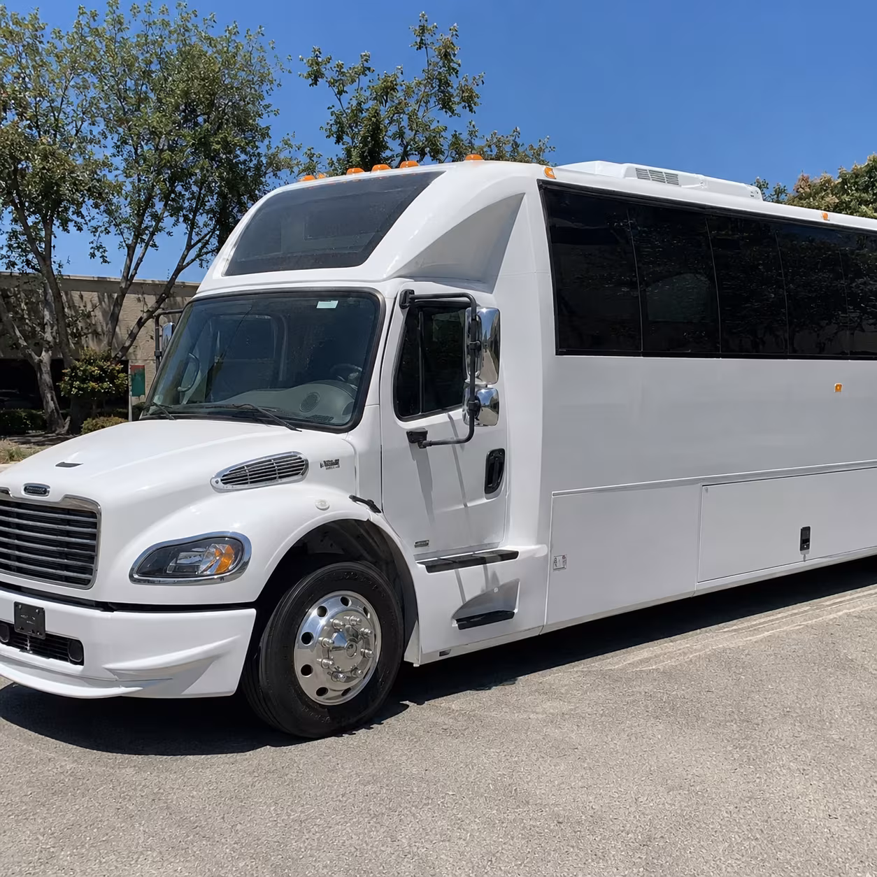 Fremont Sporting Event Transportation party bus exterior