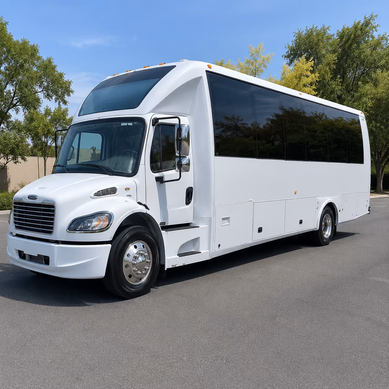 Fremont Sporting Event Transportation party bus exterior