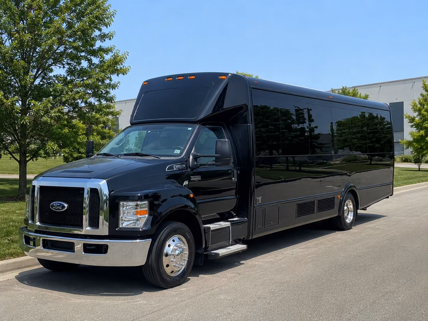 Fremont Sporting Event Transportation party bus exterior