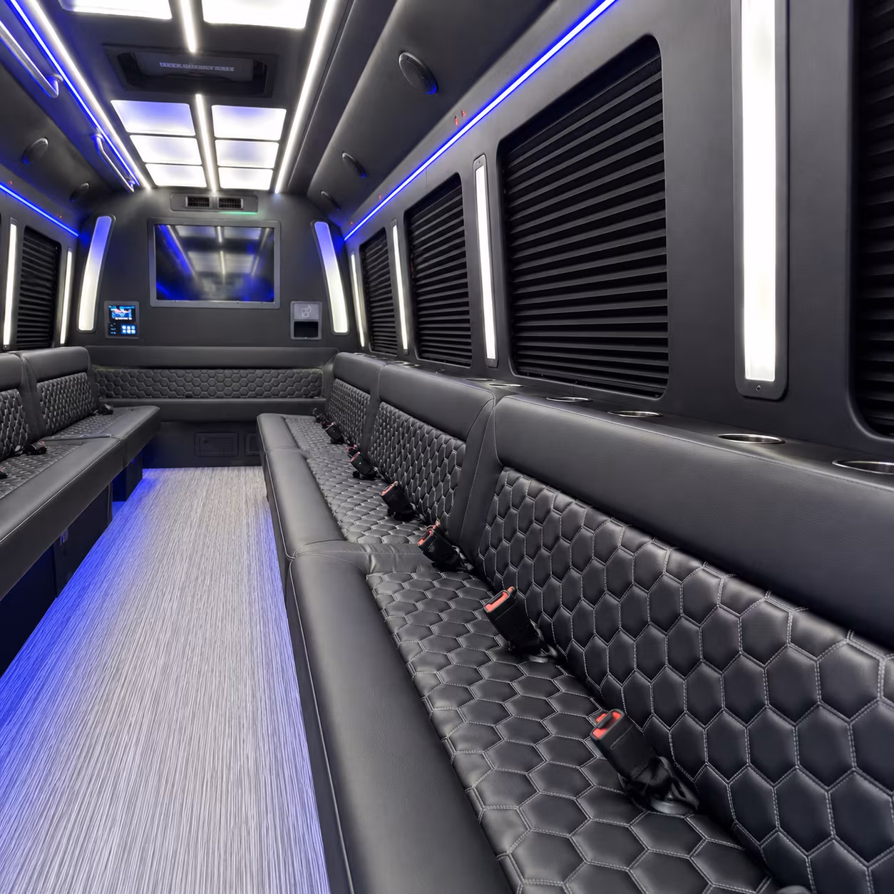 Fremont Wedding Transportation party bus exterior