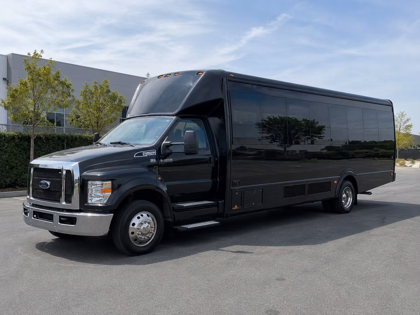 Fremont Wedding Transportation party bus exterior