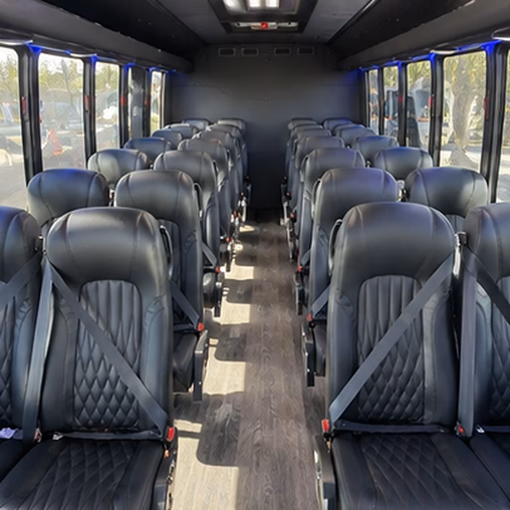 15-35 Passenger Minibus Inside