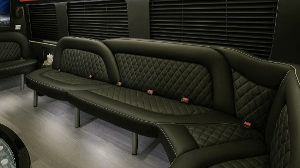 Interior of Fremont Party Bus Company's 18 Passenger Party Bus in Fremont