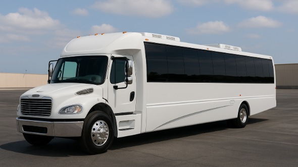Exterior of Charter Bus Company Santa Clara's 20 Passenger Party Bus in Santa Clara
