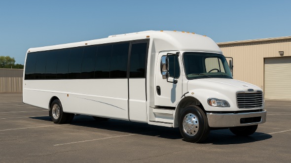 Exterior of Charter Bus Company Livermore's 28 Passenger Party Bus in Livermore