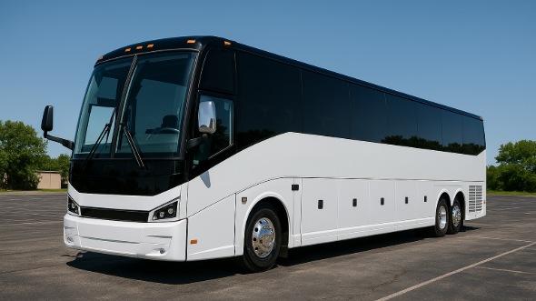 Exterior of Charter Bus Company Fremont's 47 Passenger Charter Bus in Fremont