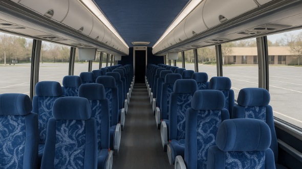 Interior of Charter Bus Company Fremont's ADA Charter Bus in Fremont