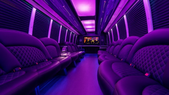 fremont 25 passenger party bus rental