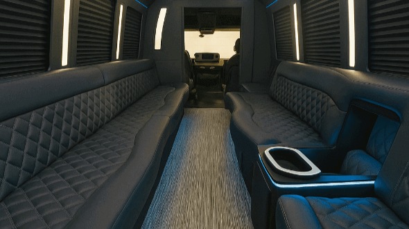 fremont 50 passenger party bus interior